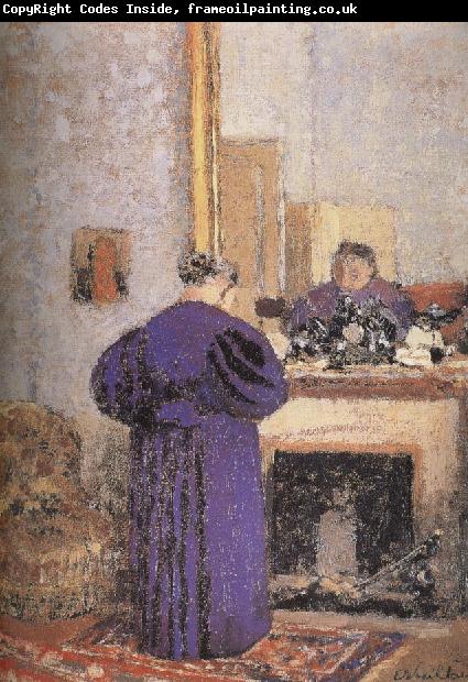Edouard Vuillard In front of the fireplace vuillard mother